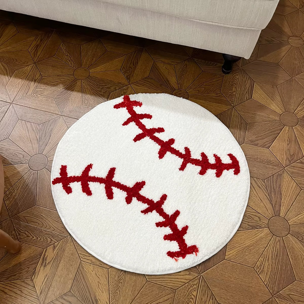 Step up your game with our cozy Baseball Stitch Design Rug! Perfect for sports-themed rooms and kids' play areas! ⚾️✨ #HomeDecor #SportsVibes