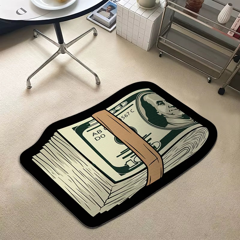 Transform your space with our quirky Money Shaped Carpet! 💵✨ Perfect for adding personality to your bedroom or any room! #HomeDecor #RugGoals