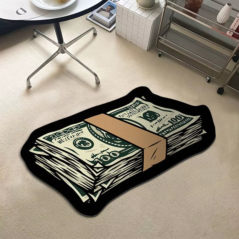 Transform your space with our quirky Money Shaped Carpet! 💵✨ Perfect for adding personality to your bedroom or any room! #HomeDecor #RugGoals