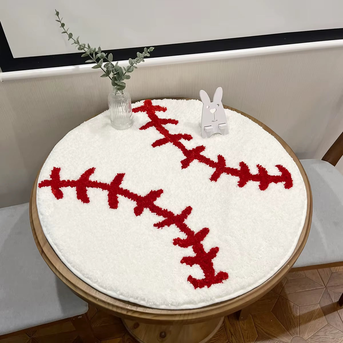 Step up your game with our cozy Baseball Stitch Design Rug! Perfect for sports-themed rooms and kids' play areas! ⚾️✨ #HomeDecor #SportsVibes