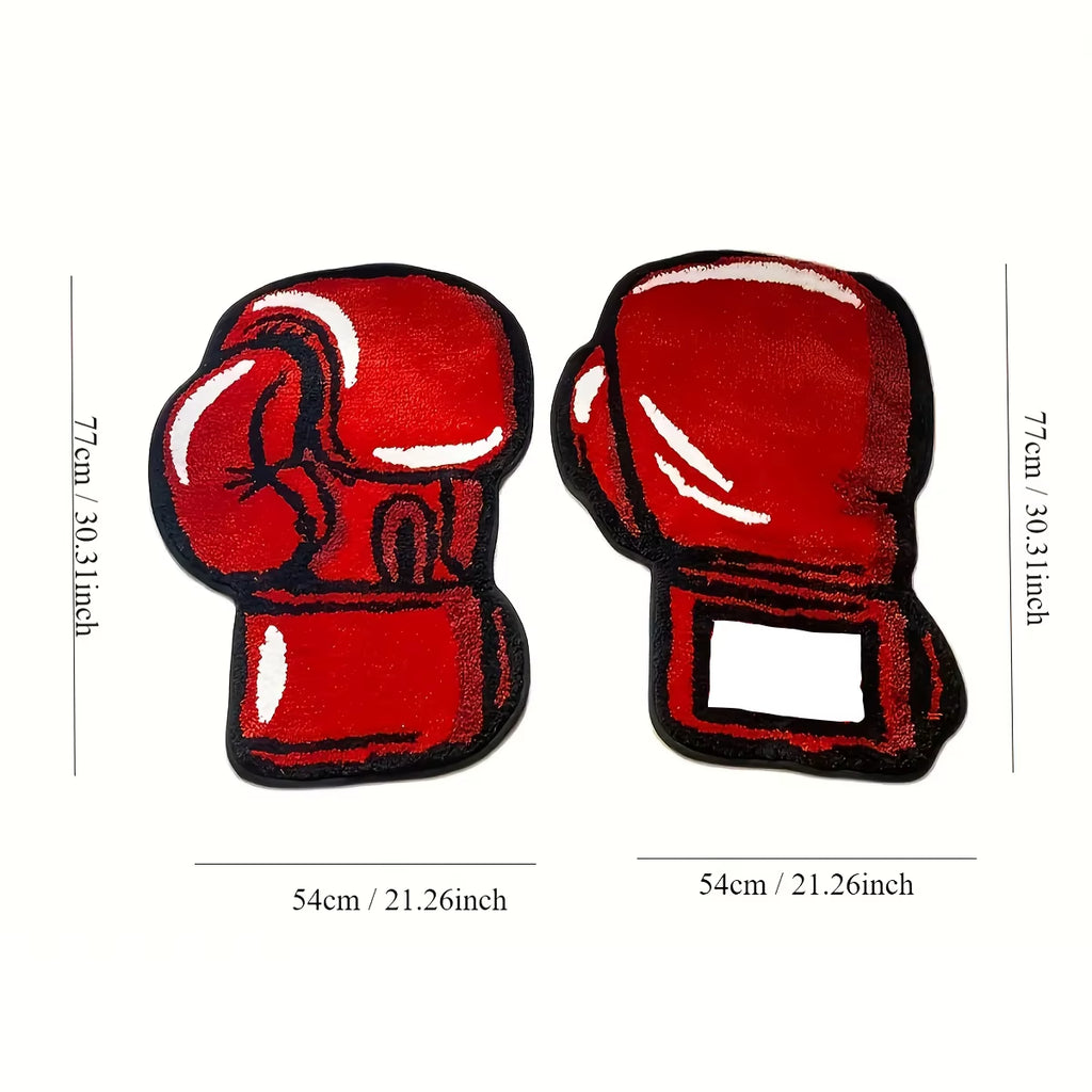 Stylish Boxing Gloves Tufted Rug - Perfect Indoor Gym Decor & Unique Gift for Any Room!