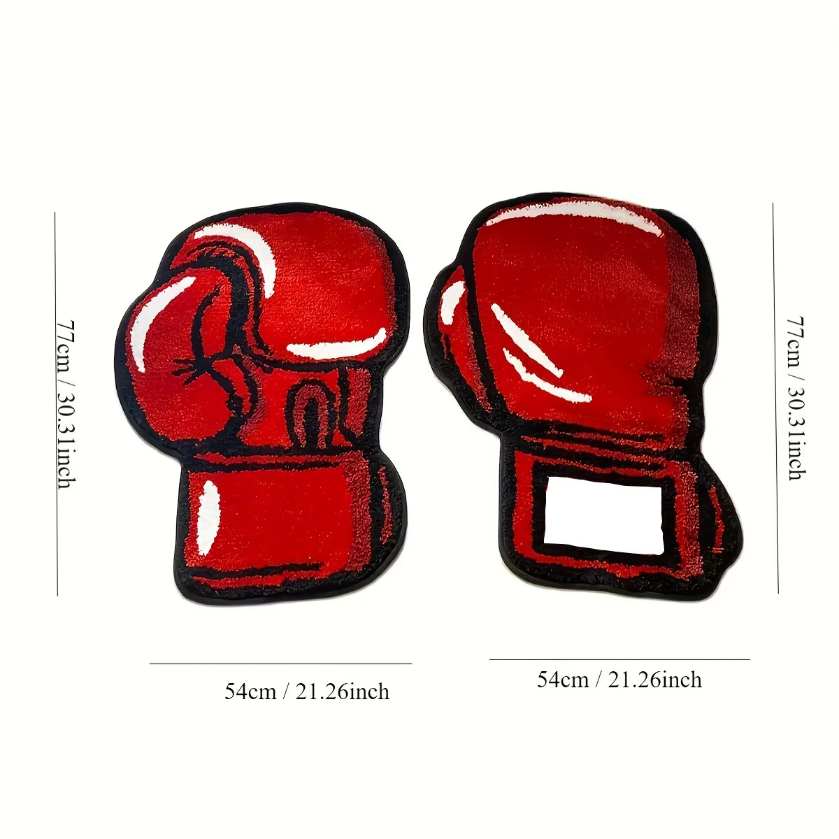 Stylish Boxing Gloves Tufted Rug - Perfect Indoor Gym Decor & Unique Gift for Any Room!