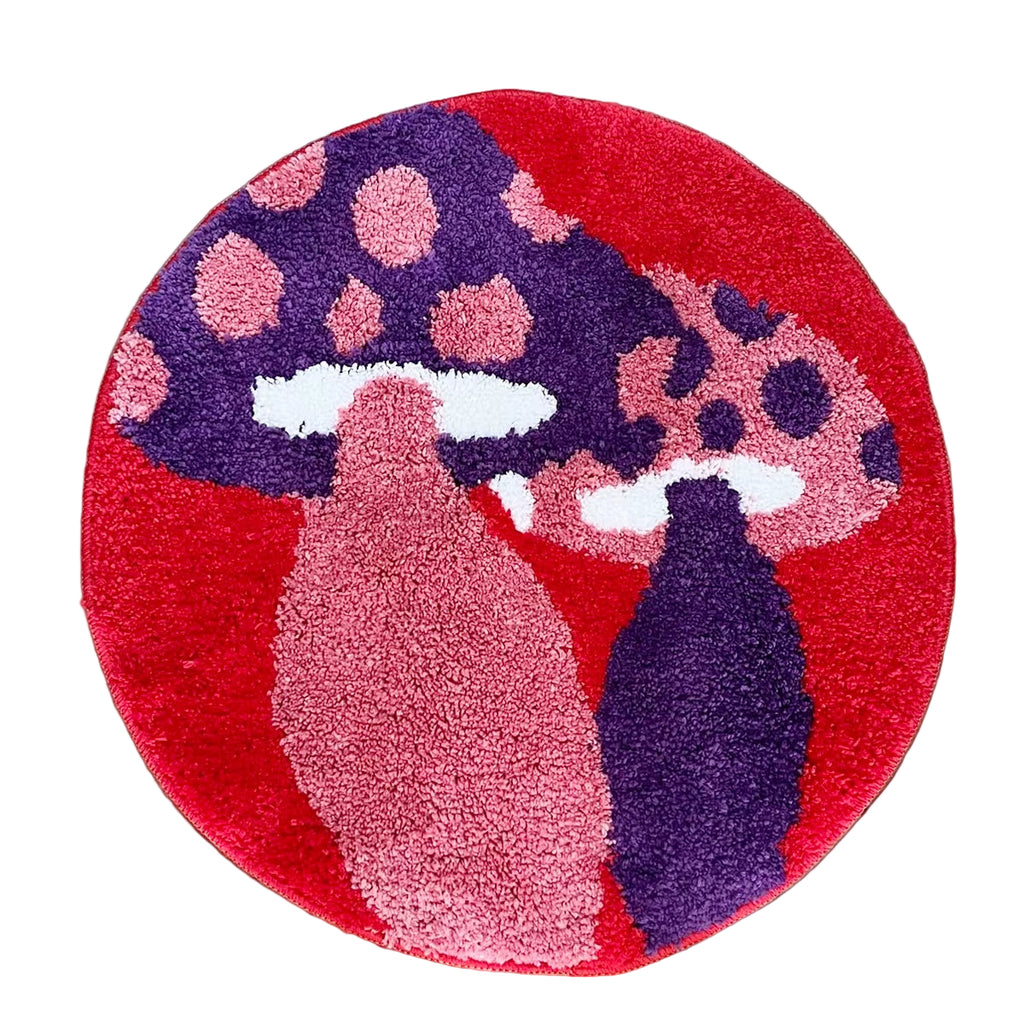 Transform your space with this stunning Red Psychedelic Mushrooms Rug! 🌈✨ Handmade, anti-slip, and perfect for adding a trippy touch to your bedroom or living room! 🛋️🍄 #HomeDecor #PsychedelicArt