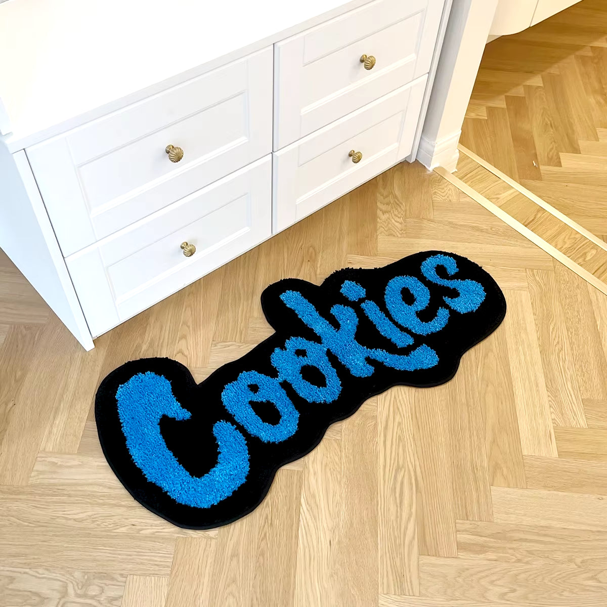 Adorable Handmade Cookies Rug - Soft Plush Tufted Carpet for Kids' Room Decor and Gift