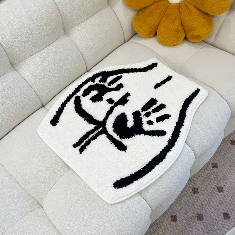 Luxurious Soft Tufted Non-Slip Bathroom Rug - Plush Handmade Absorbent Floormat for Bedroom, Kitchen, and Toilet