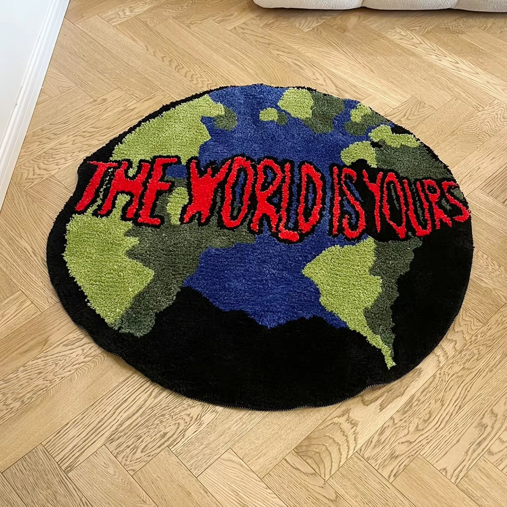 Transform your space with our cozy Earth Round Bath Mat! 🌍✨ Perfect for adding a touch of aesthetic charm to your bedroom or bathroom. Anti-slip, soft cushion for ultimate comfort! 🛁💖 #HomeDecor #CozyVibes
