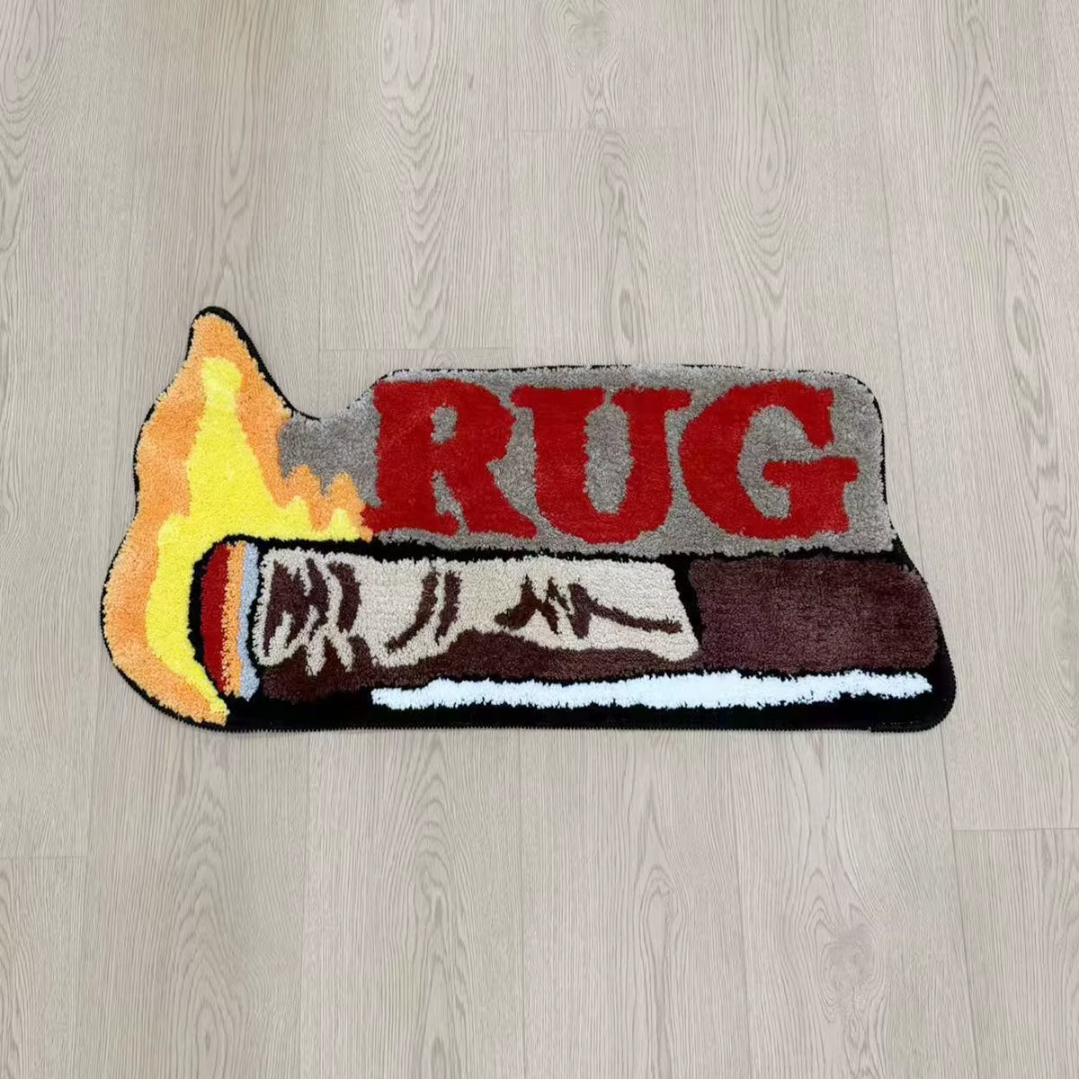 Transform your space with our unique cigar-shaped tufted rug! Perfect for adding a touch of cool textile art to your home decor. Ideal for bedside use and anti-slip for safety! #HomeDecor #RugLove