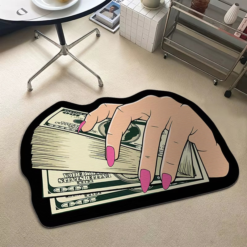 Transform your space with our quirky Money Shaped Carpet! 💵✨ Perfect for adding personality to your bedroom or any room! #HomeDecor #RugGoals