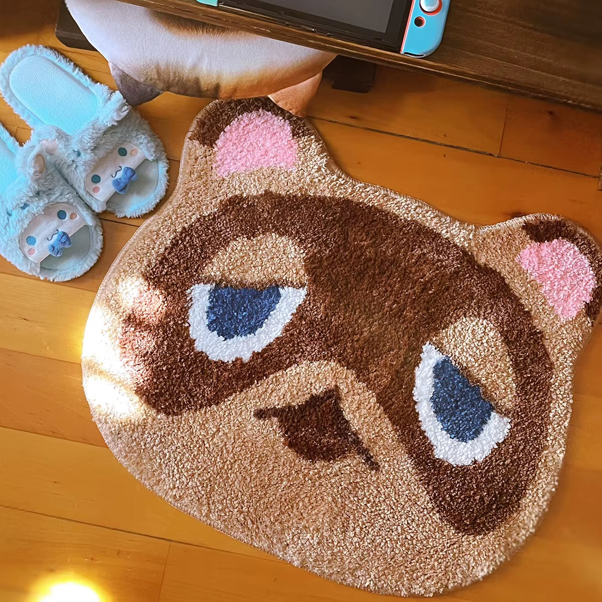 Snuggle Up with Our Adorable Kawaii Raccoon Dog Bath Mat – Perfect for Kids' Rooms and Play Areas! 🦝💖 #HomeDecor #KidsRoom #KawaiiStyle