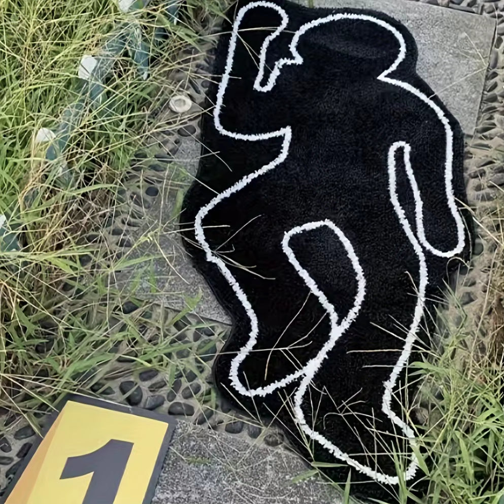 Transform Your Space with Our Non-Slip Humanoid Rug! 🖤✨ Soft, Washable, and Perfect for Living Room Comfort & Bedroom Chic! #HomeDecor #RugLove