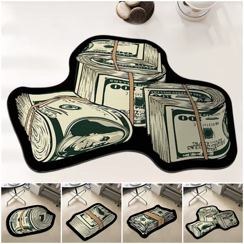 Transform your space with our quirky Money Shaped Carpet! 💵✨ Perfect for adding personality to your bedroom or any room! #HomeDecor #RugGoals