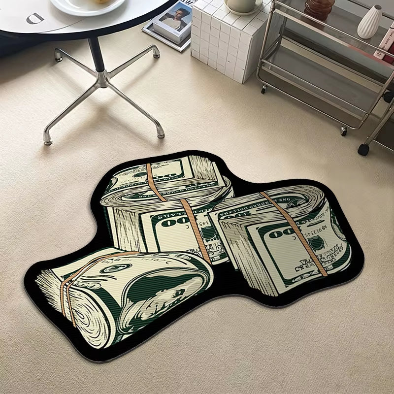 Transform your space with our quirky Money Shaped Carpet! 💵✨ Perfect for adding personality to your bedroom or any room! #HomeDecor #RugGoals