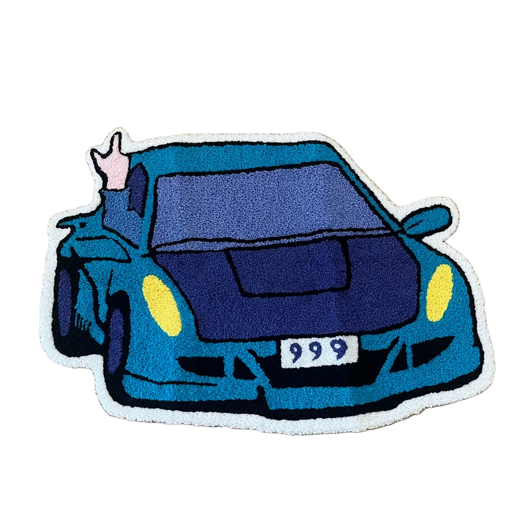 Racing Car Shaped Rug