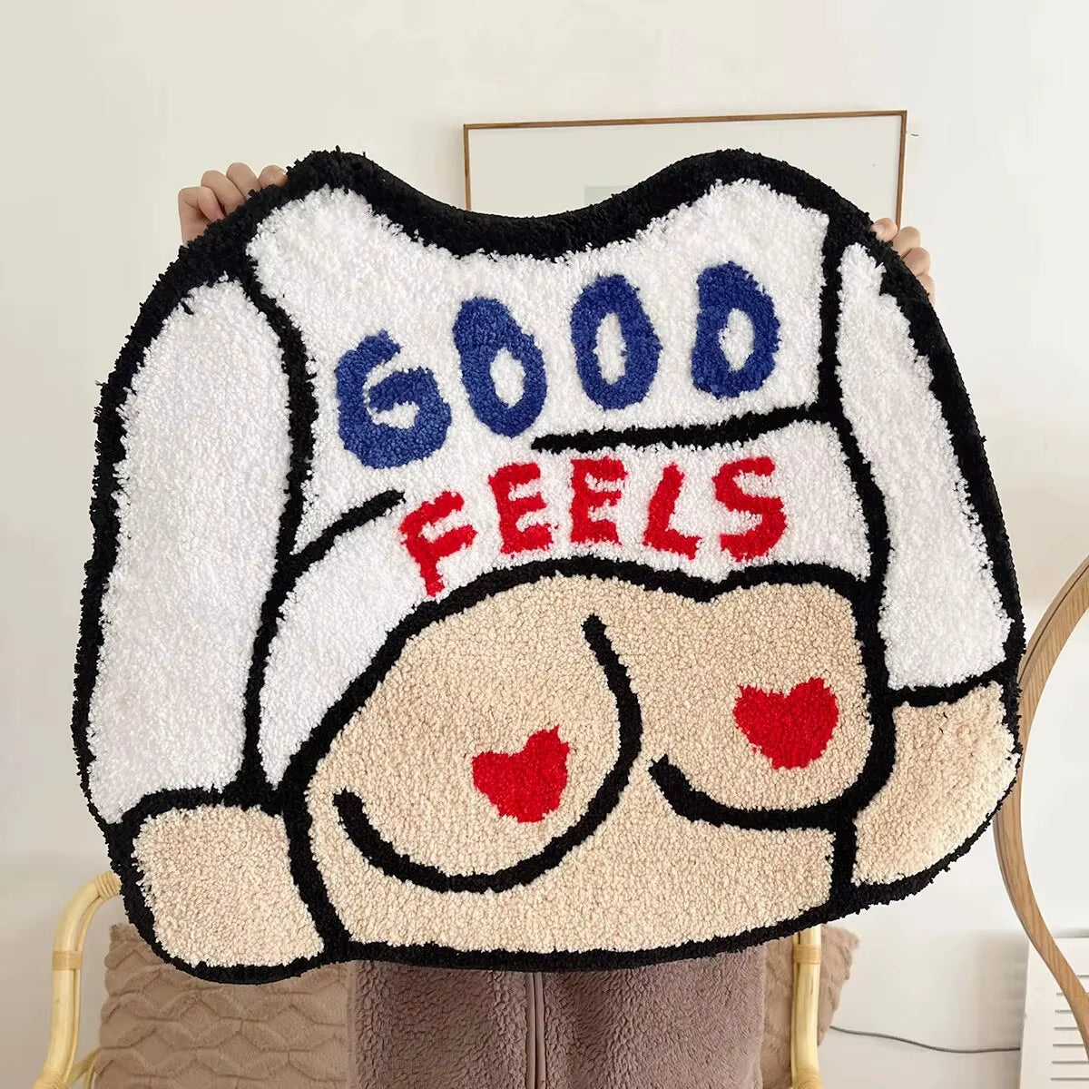 Tufted Non-Slip Bath Mat - Soft & Absorbent Rug for Bathroom & Bedroom