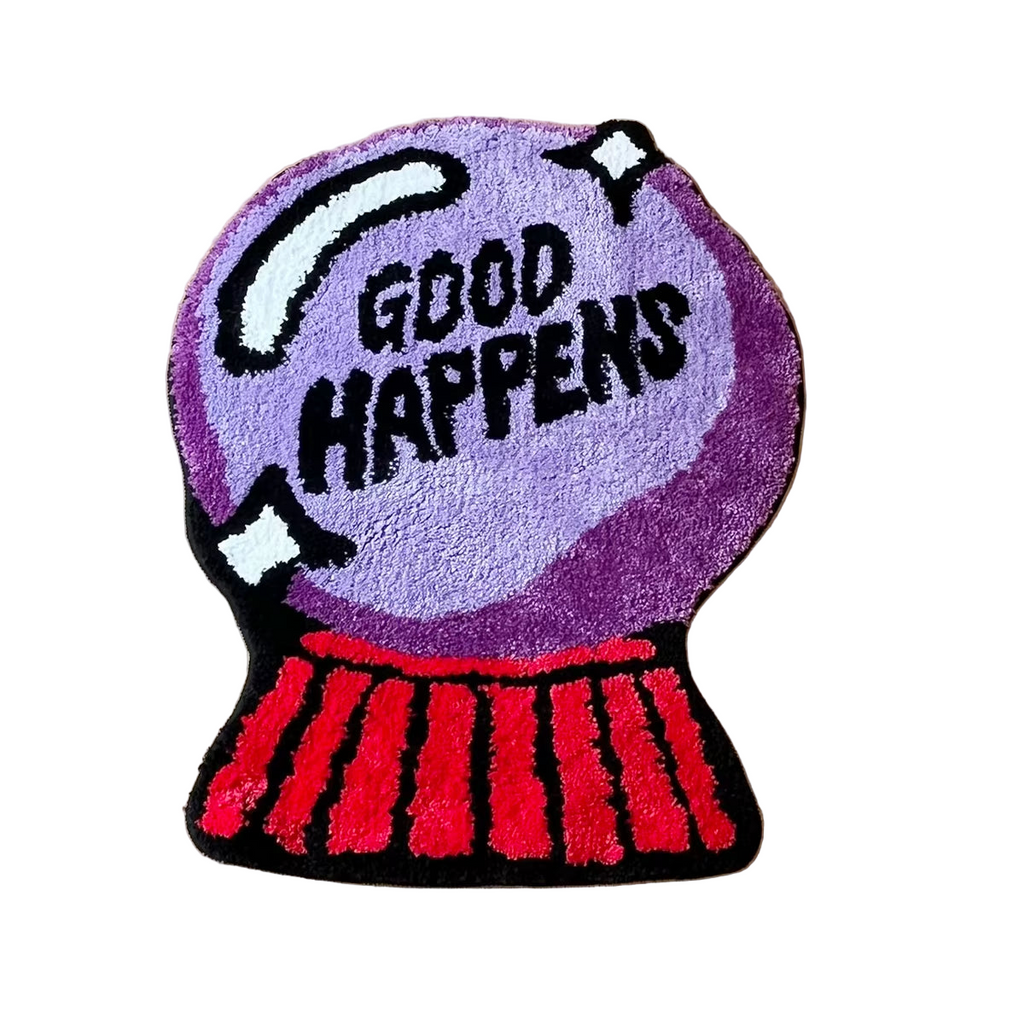 dreamy Purple Crystal Ball Rug