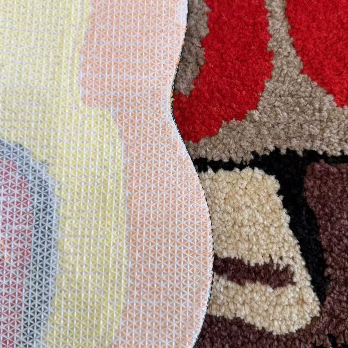 Transform your space with our unique cigar-shaped tufted rug! Perfect for adding a touch of cool textile art to your home decor. Ideal for bedside use and anti-slip for safety! #HomeDecor #RugLove