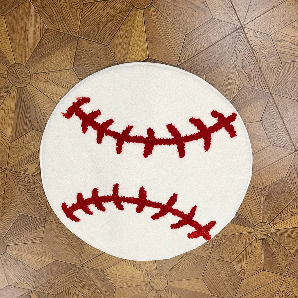 Step up your game with our cozy Baseball Stitch Design Rug! Perfect for sports-themed rooms and kids' play areas! ⚾️✨ #HomeDecor #SportsVibes