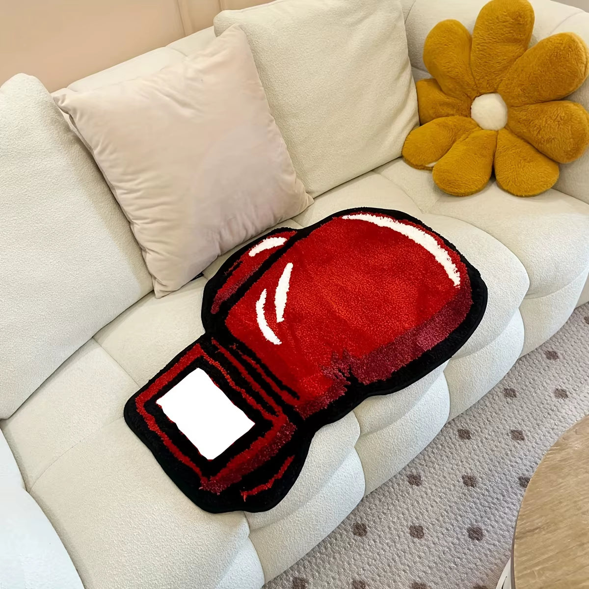 Stylish Boxing Gloves Tufted Rug - Perfect Indoor Gym Decor & Unique Gift for Any Room!