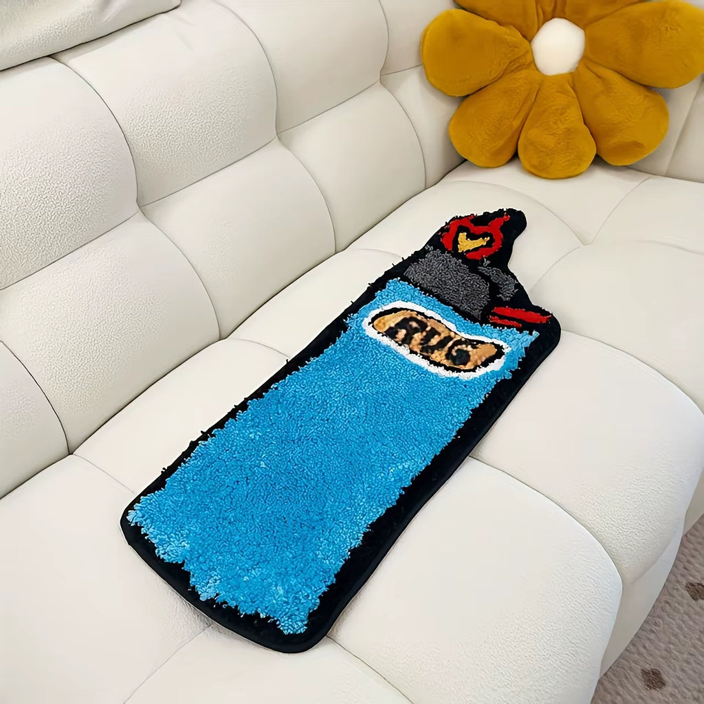 Transform your space with our Blue Lighter Tufted Rug! 🌈✨ Perfect for bedrooms, living rooms, and bathrooms - this retro rainbow fluffy mat is not just stylish but also anti-slip! 🛁💖 #HomeDecor #RugLove