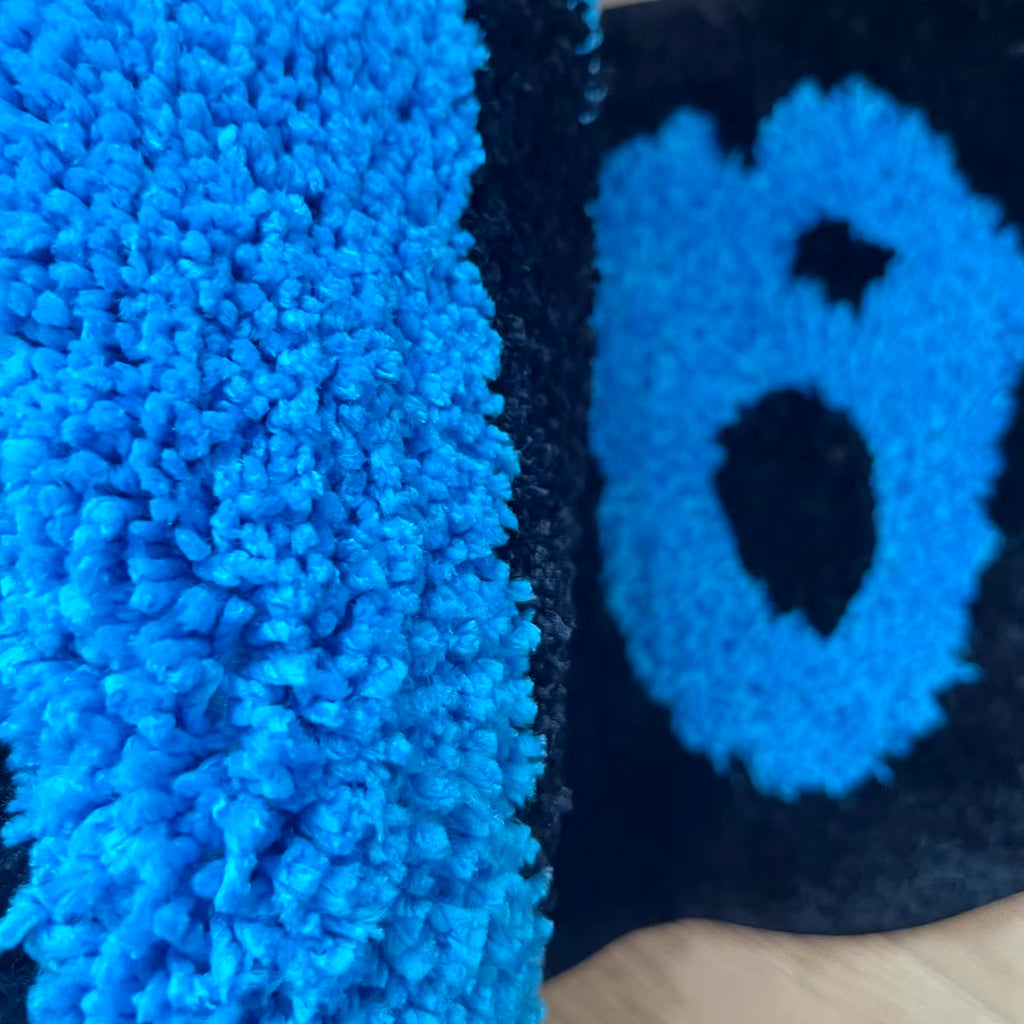 Adorable Handmade Cookies Rug - Soft Plush Tufted Carpet for Kids' Room Decor and Gift