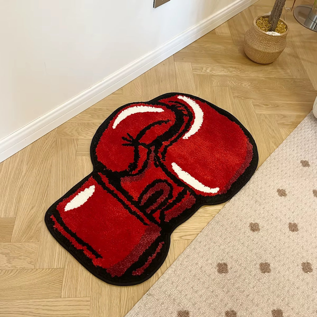 Stylish Boxing Gloves Tufted Rug - Perfect Indoor Gym Decor & Unique Gift for Any Room!