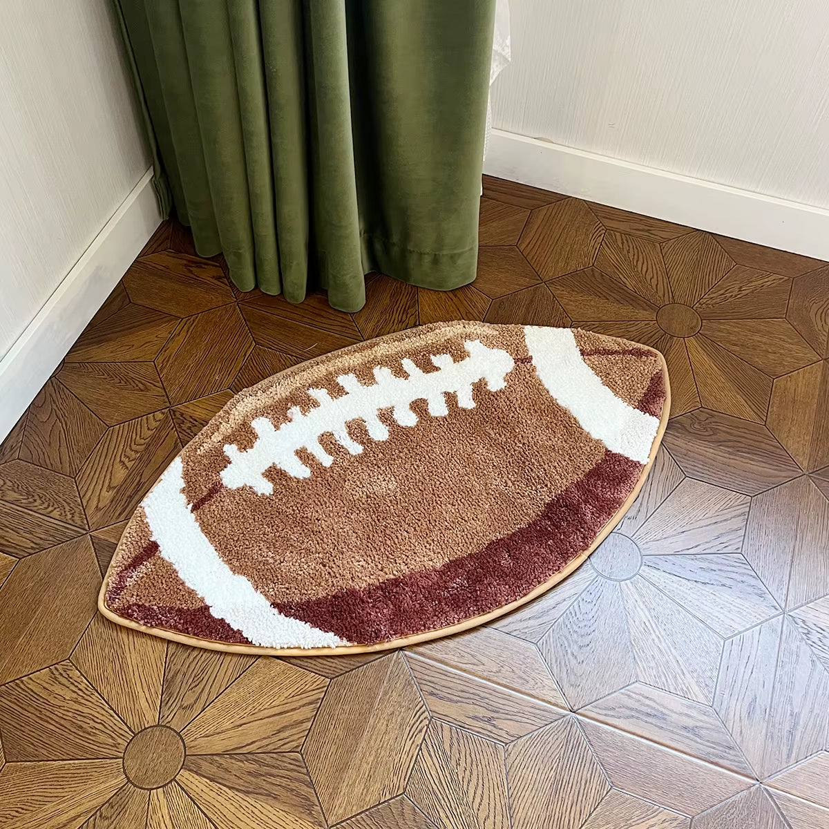 Transform your space with our cozy Football Tufted Rugs! Perfect for your bedroom, living room, or as a stylish doormat. Soft, fluffy, and oh-so-comfy! 🏈✨ #HomeDecor #RugLove