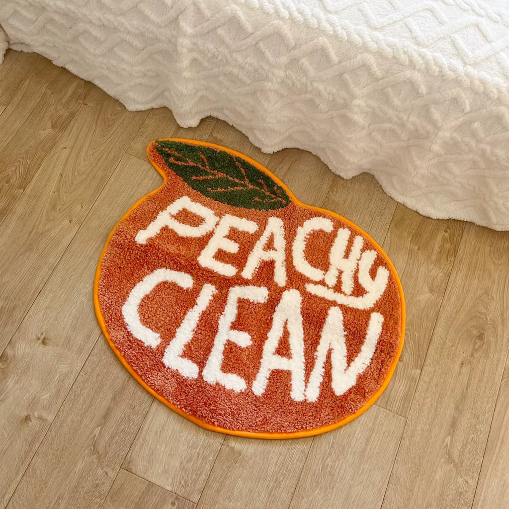 Transform your space with our adorable Peach Tufted Rug! Perfect for living rooms, bathrooms, and girls' bedrooms. Soft, non-slip, and super absorbent! 🛋️✨ #HomeDecor #RugLove
