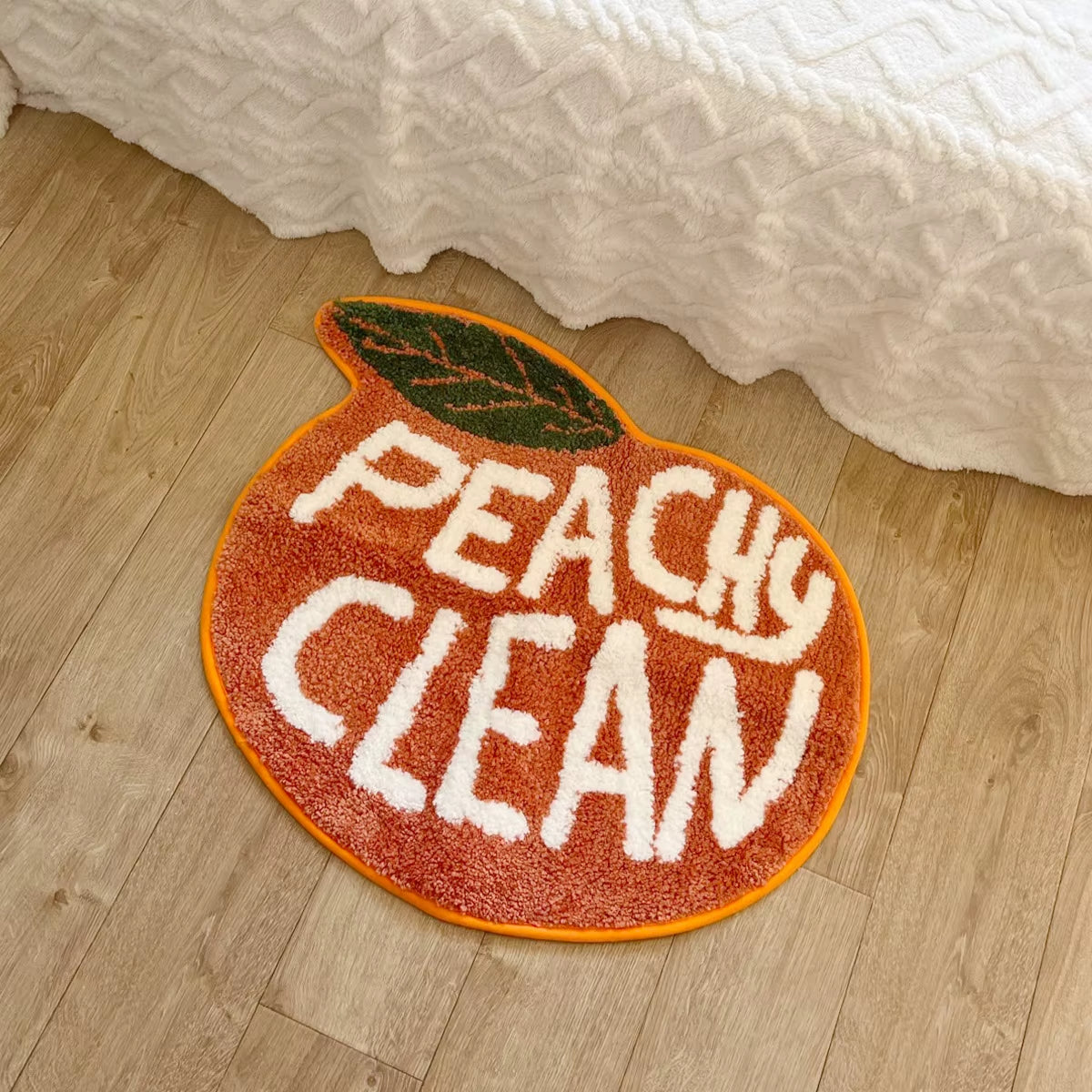 Transform your space with our adorable Peach Tufted Rug! Perfect for living rooms, bathrooms, and girls' bedrooms. Soft, non-slip, and super absorbent! 🛋️✨ #HomeDecor #RugLove